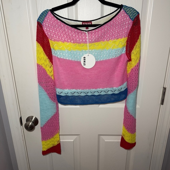 NWT Staud Rainbow Stripe Limousin Top - Picture 2 of 12